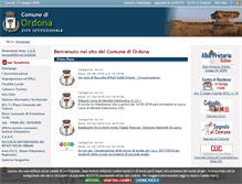 Tablet Screenshot of comune.ordona.fg.it